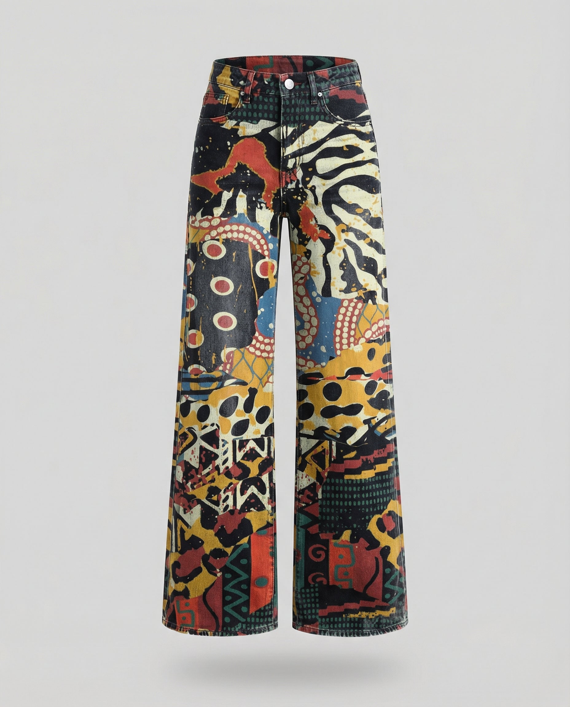 Floral Wide Women's Jeans-haven-mode20250212-Calm Wears-Abstract-S-Calm Wears