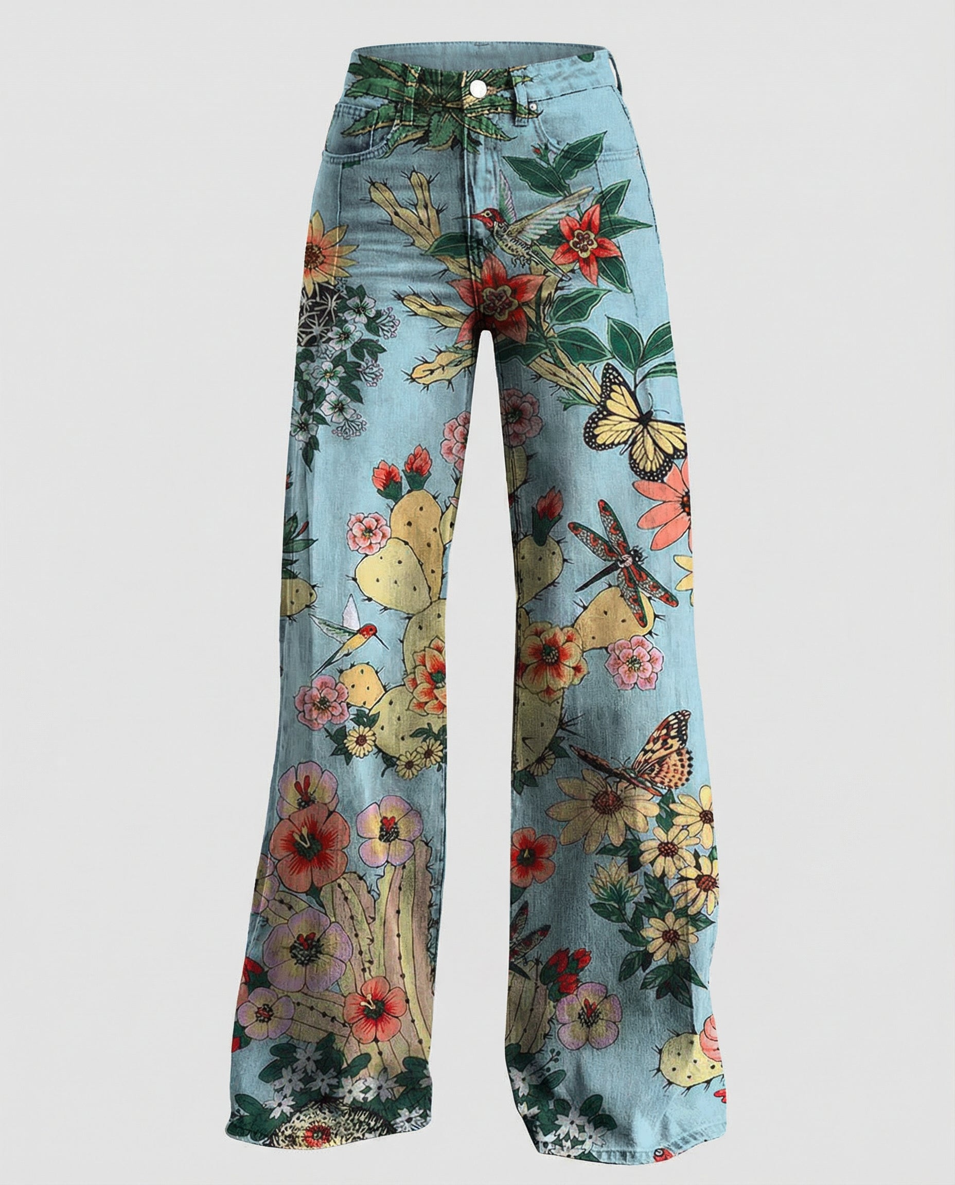 Floral Wide Women's Jeans-haven-mode20250212-Calm Wears-Blauer Forest-S-Calm Wears