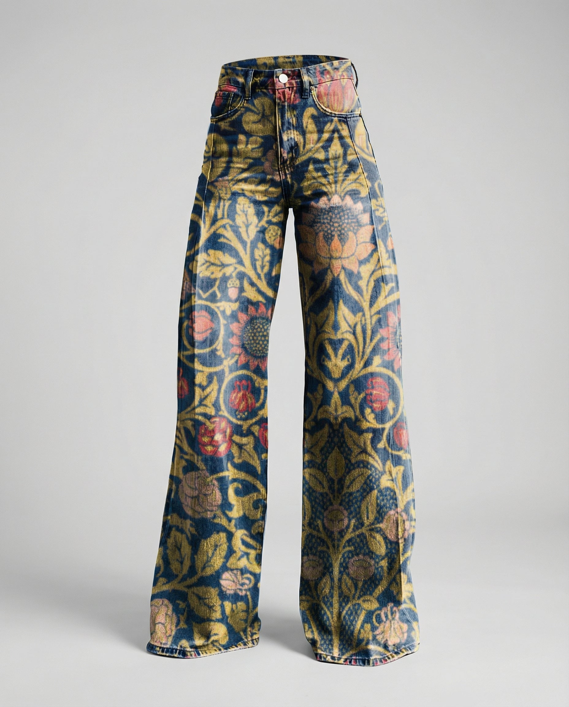 Floral Wide Women's Jeans-haven-mode20250212-Calm Wears-Dark blue-S-Calm Wears