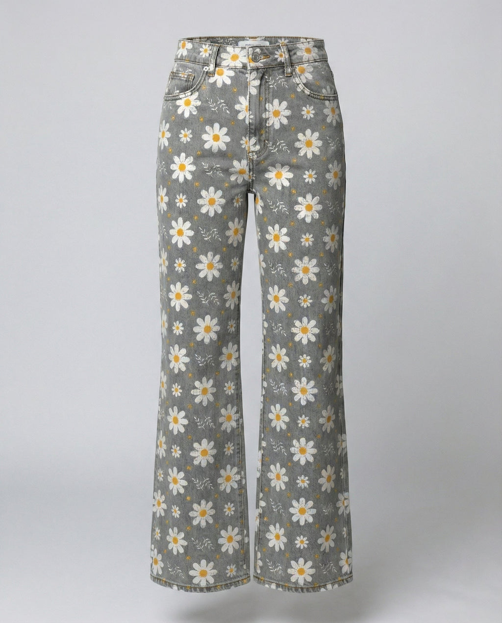 Floral Wide Women's Jeans-haven-mode20250212-Calm Wears-White Flowers-S-Calm Wears