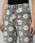 Floral Wide Women's Jeans-haven-mode20250212-Calm Wears-White Flowers-S-Calm Wears
