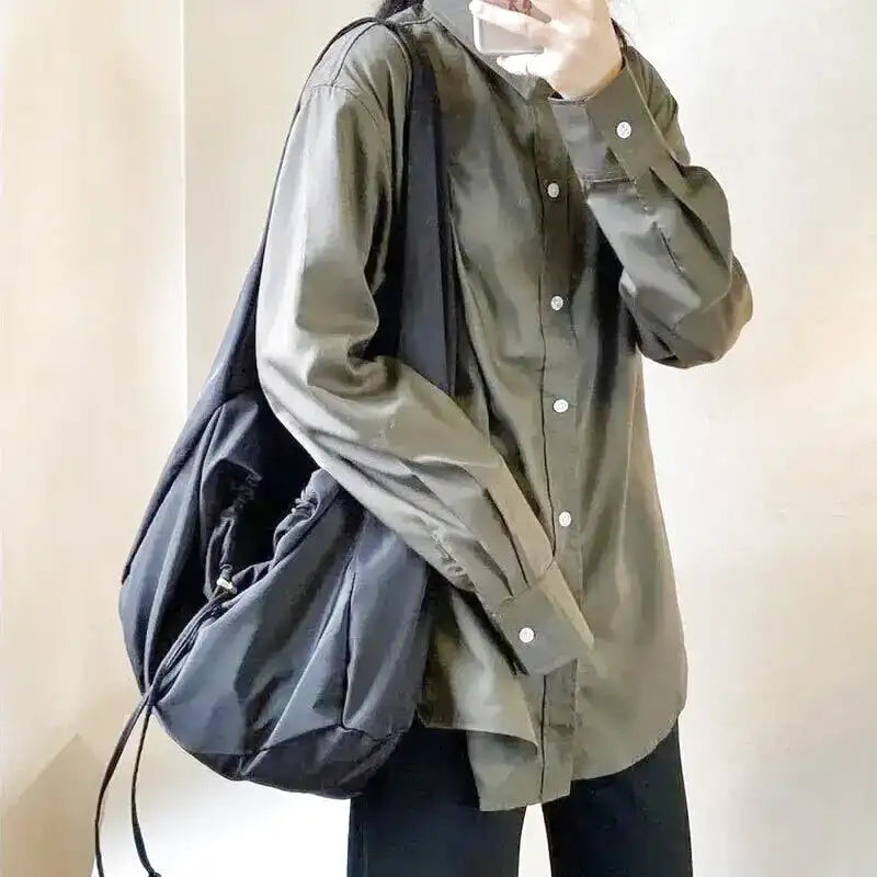 Large Tote Handbag with Shoulder Strap-dione couture20260421-Calm Wears-Black-Calm Wears