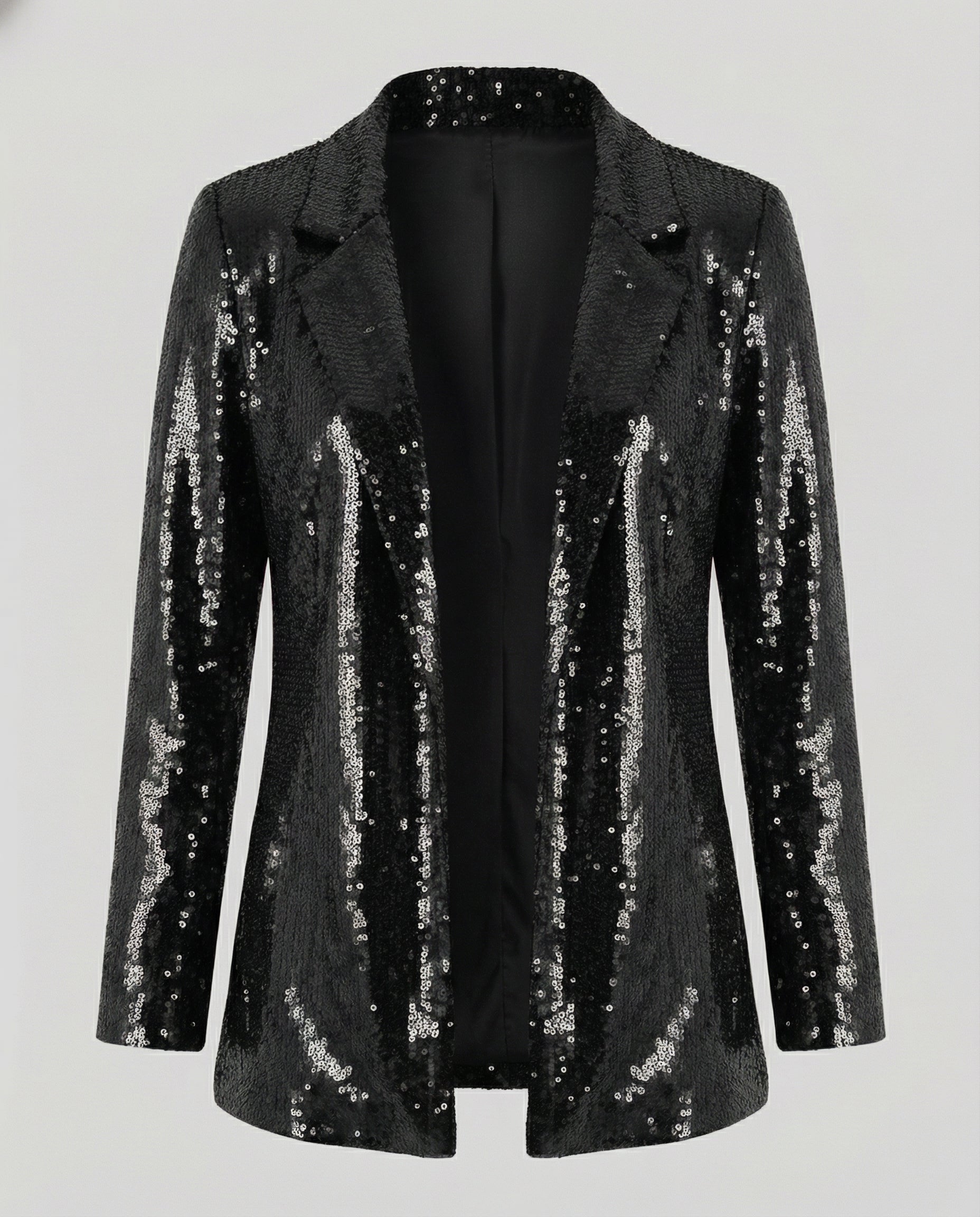 Glamorous Sequin Lapel Blazer-prime amsterdam nederland20251114-Calm Wears-Black-S-Calm Wears