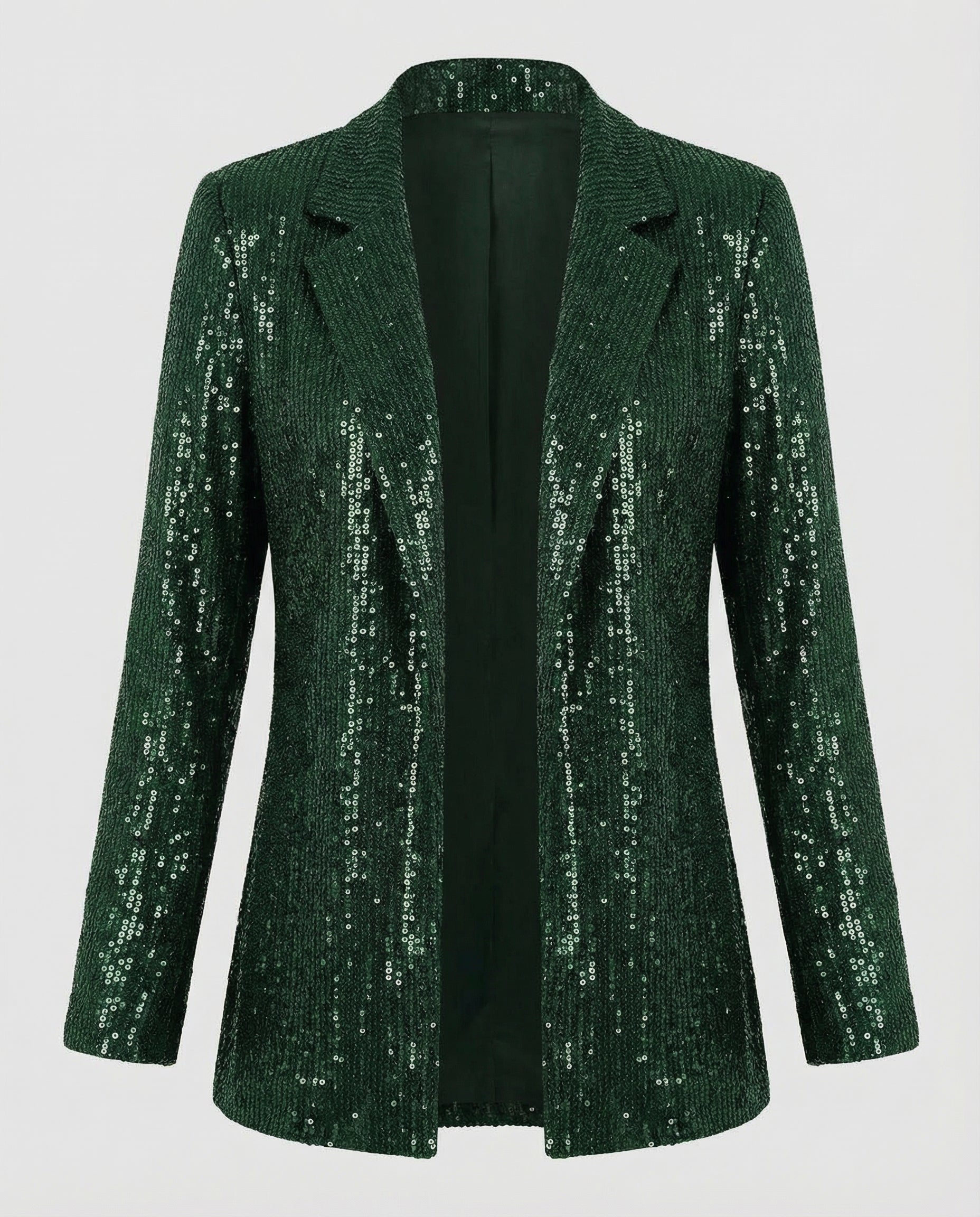 Glamorous Sequin Lapel Blazer-prime amsterdam nederland20251114-Calm Wears-Green-S-Calm Wears