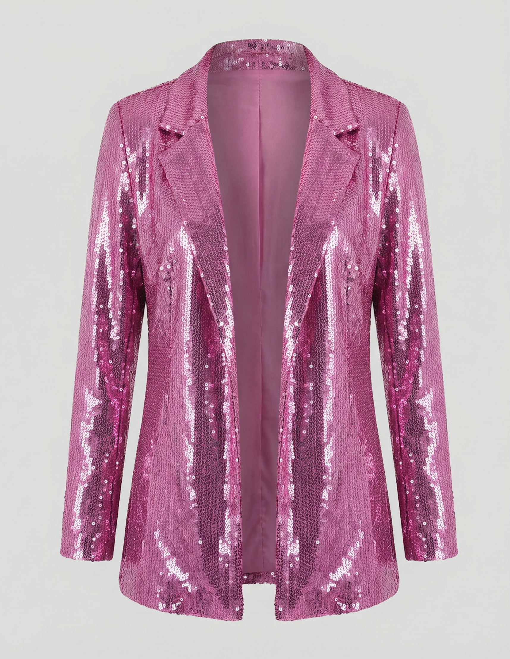 Glamorous Sequin Lapel Blazer-prime amsterdam nederland20251114-Calm Wears-Pink-S-Calm Wears