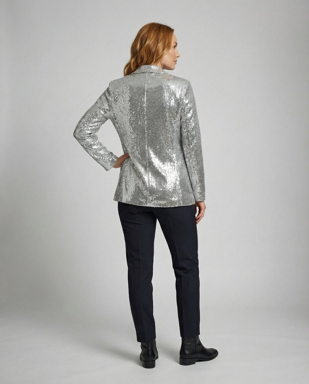 Glamorous Sequin Lapel Blazer-prime amsterdam nederland20251114-Calm Wears-Silver-S-Calm Wears