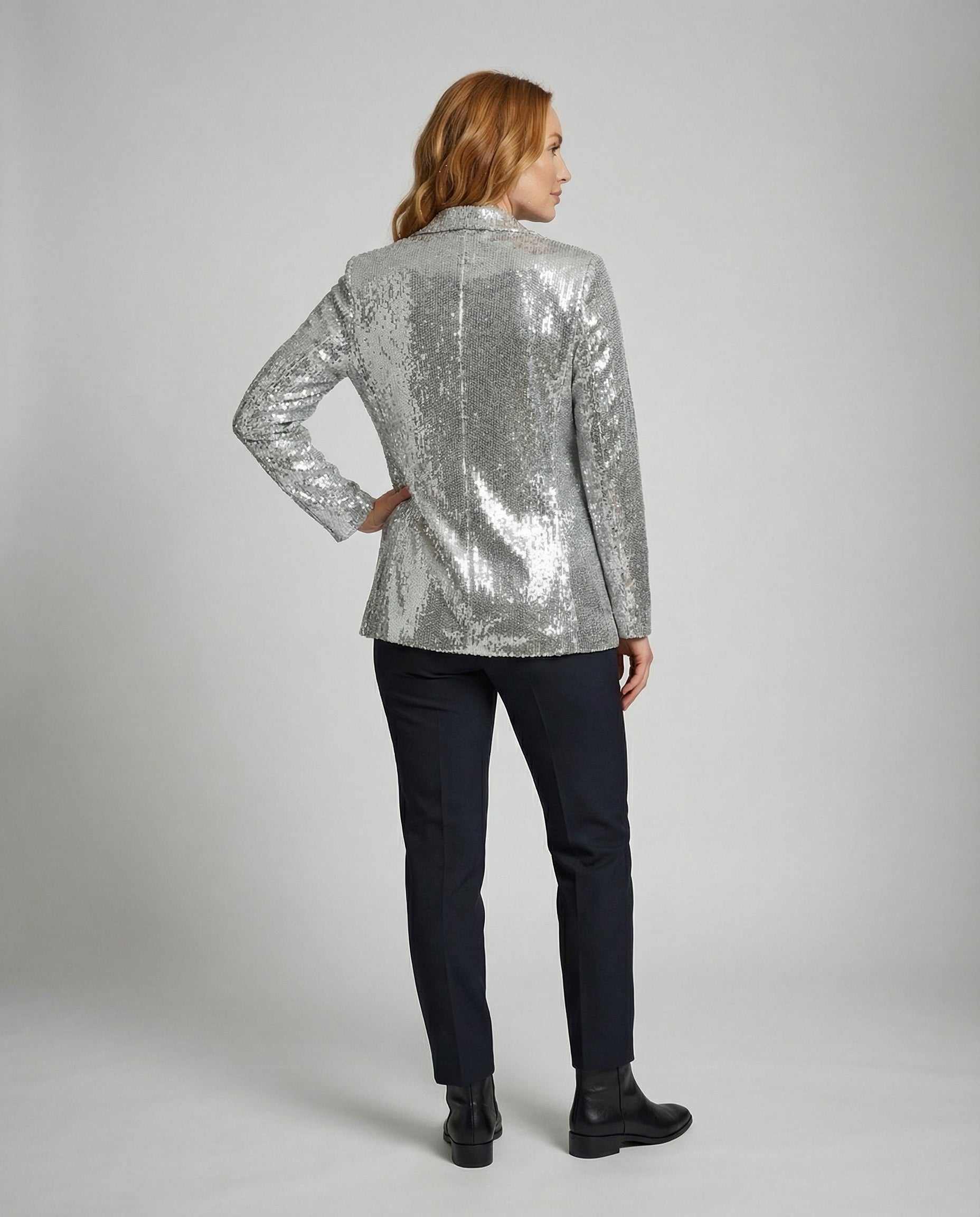 Glamorous Sequin Lapel Blazer-prime amsterdam nederland20251114-Calm Wears-Silver-S-Calm Wears