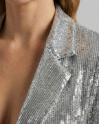 Glamorous Sequin Lapel Blazer-prime amsterdam nederland20251114-Calm Wears-Silver-S-Calm Wears
