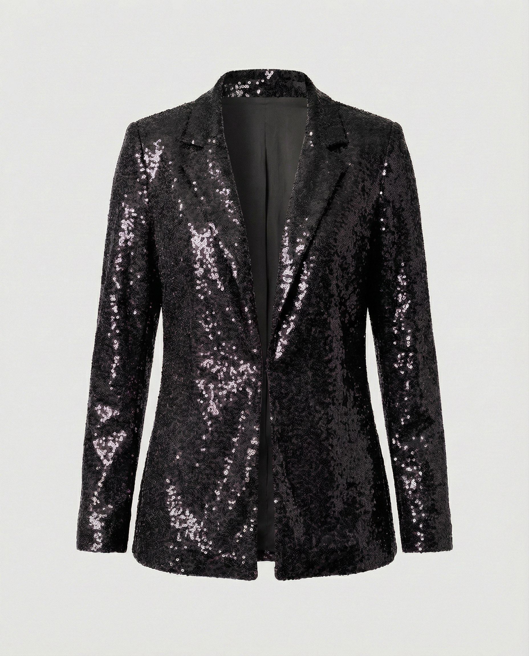 Glamour Sequin Women's Blazer-mullers-modehaus20251103-Calm Wears-Black-S-Calm Wears