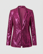 Glamour Sequin Women's Blazer-mullers-modehaus20251103-Calm Wears-Violet-S-Calm Wears