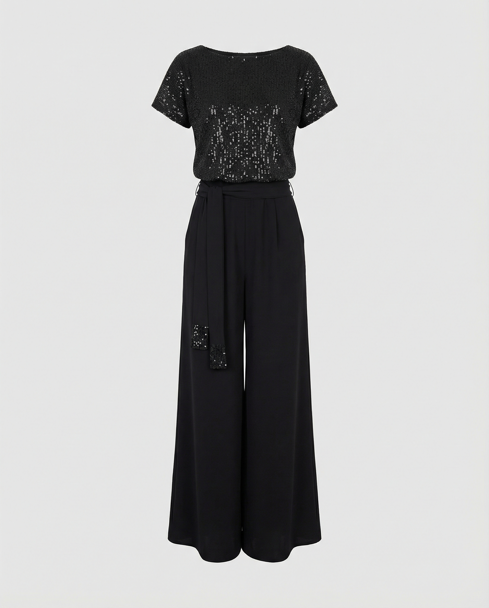 Glitter Jumpsuit Women Elegant-https://detail.1688.com/offer/841765567875.html-Calm Wears-Black-S-Calm Wears