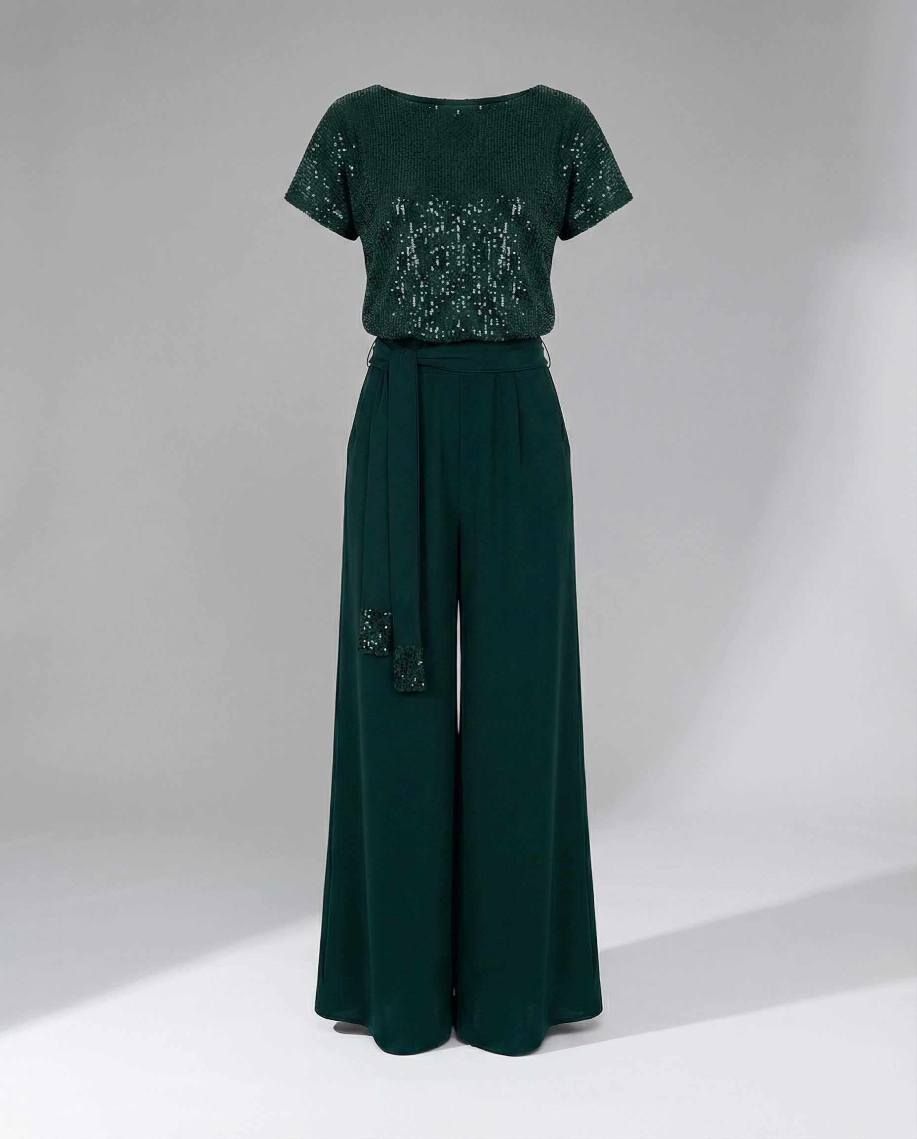 Glitter Jumpsuit Women Elegant-https://detail.1688.com/offer/841765567875.html-Calm Wears-Green-S-Calm Wears