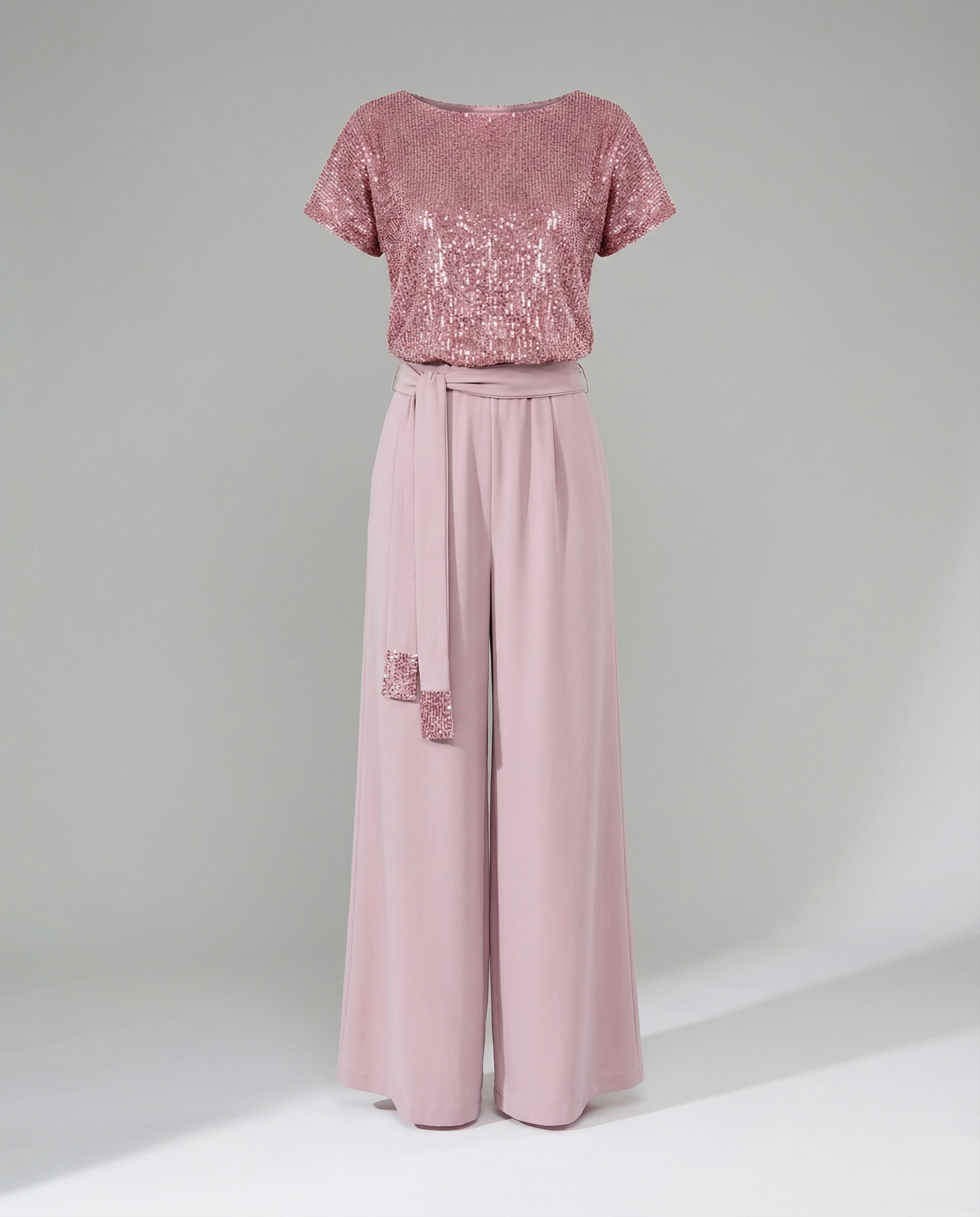 Glitter Jumpsuit Women Elegant-https://detail.1688.com/offer/841765567875.html-Calm Wears-Pink-S-Calm Wears