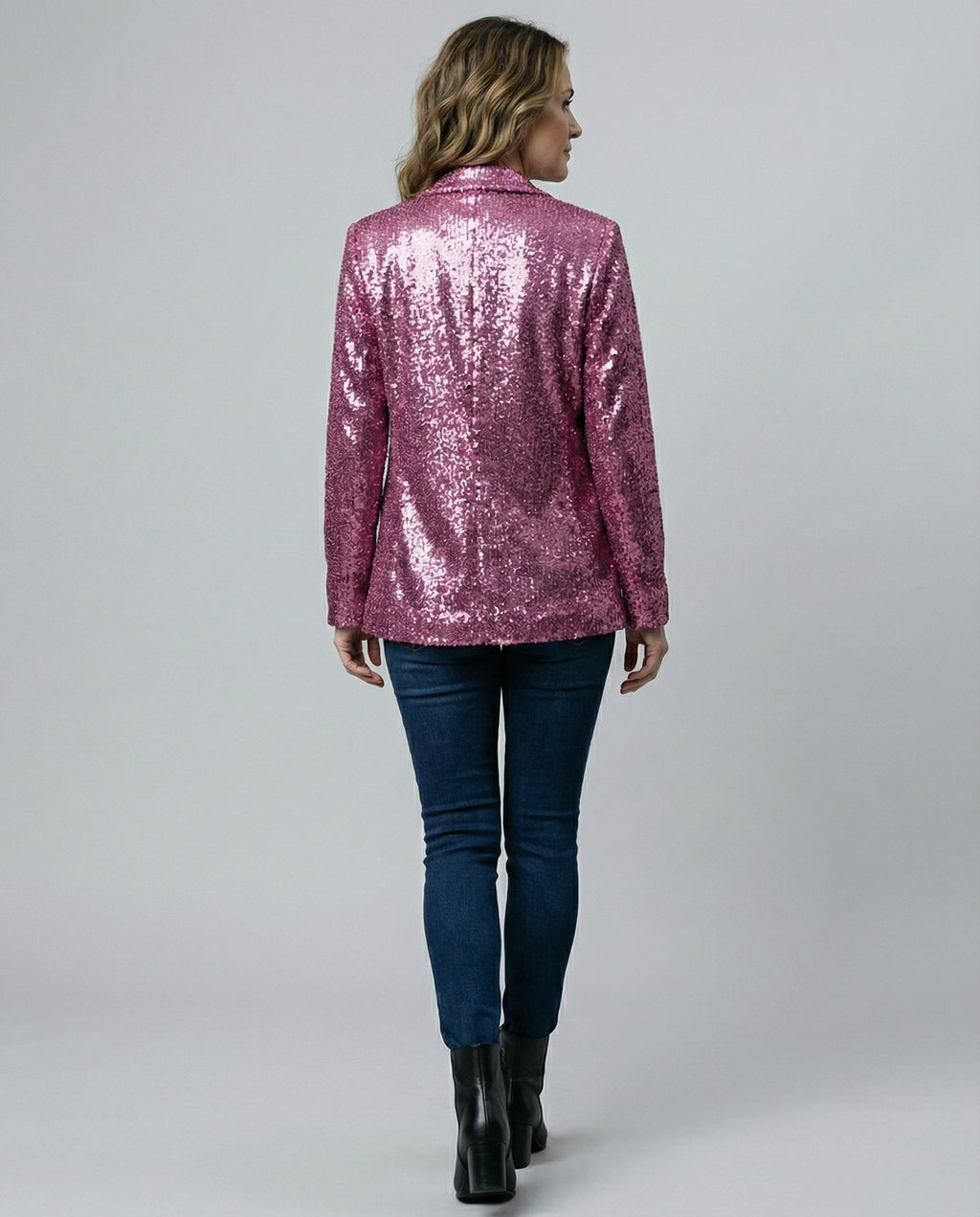 Glittering women's sequin blazer-shopthecic 20251110-Calm Wears-Lilac-XS-Calm Wears