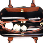 Large Croco Handbag with Shoulder Strap-dione couture20260421-Calm Wears-Black-Calm Wears