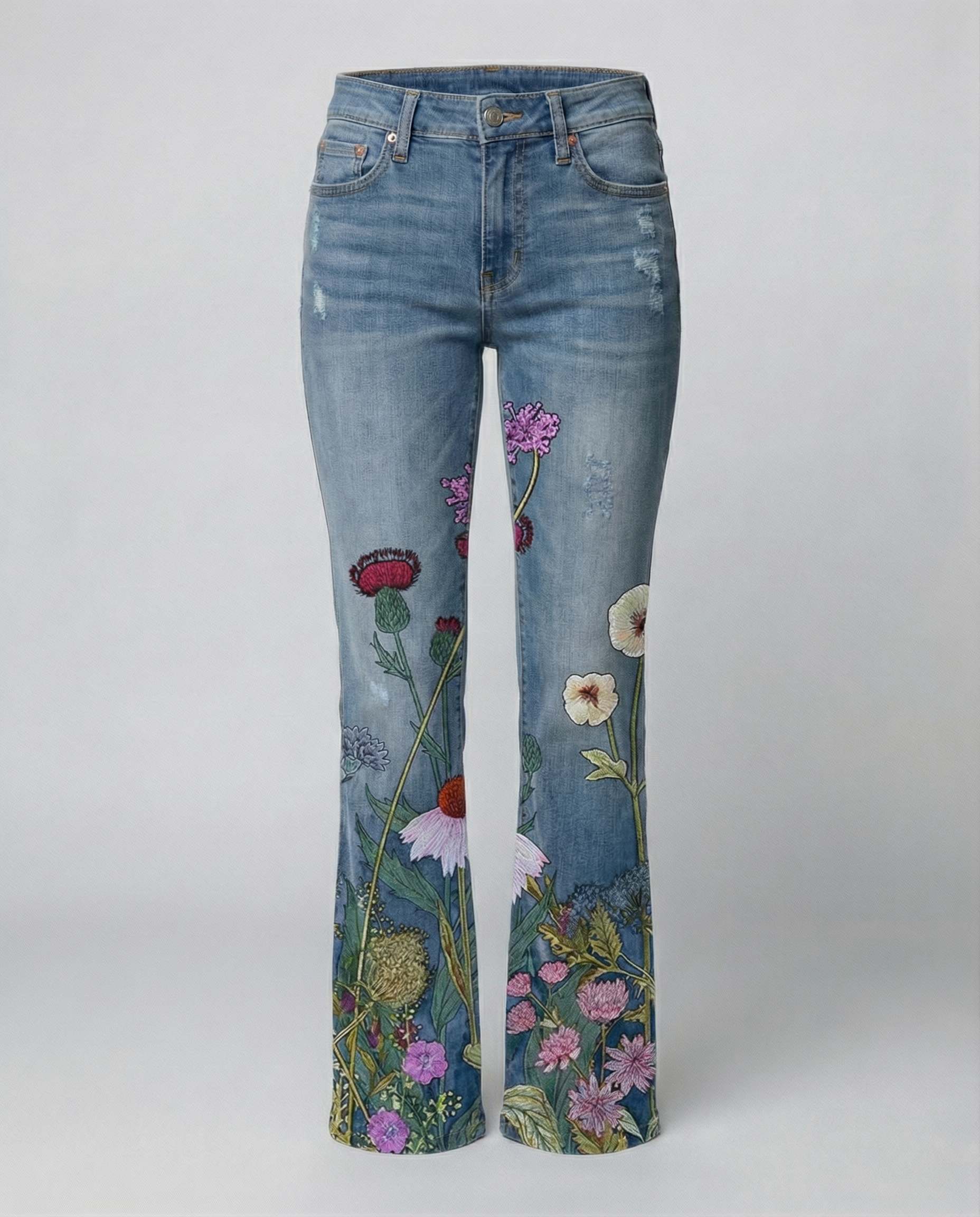 High-waisted women's flared pants-prime-amsterdam20250305-Calm Wears-Red Flower-S-Calm Wears