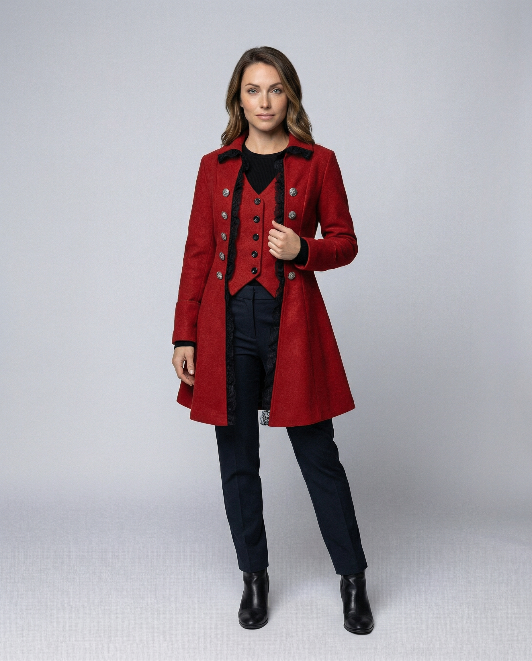 Historical women's hooded coat-https://detail.1688.com/offer/587631646700.html-Calm Wears-Red-S-Calm Wears