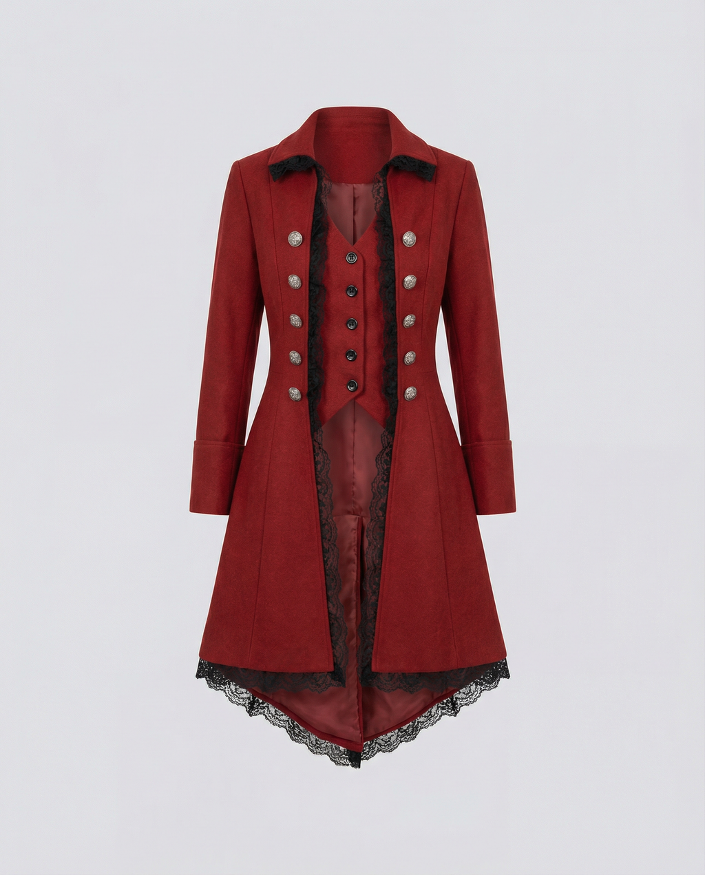 Historical women's hooded coat-https://detail.1688.com/offer/587631646700.html-Calm Wears-Red-S-Calm Wears