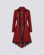 Historical women's hooded coat-https://detail.1688.com/offer/587631646700.html-Calm Wears-Red-S-Calm Wears