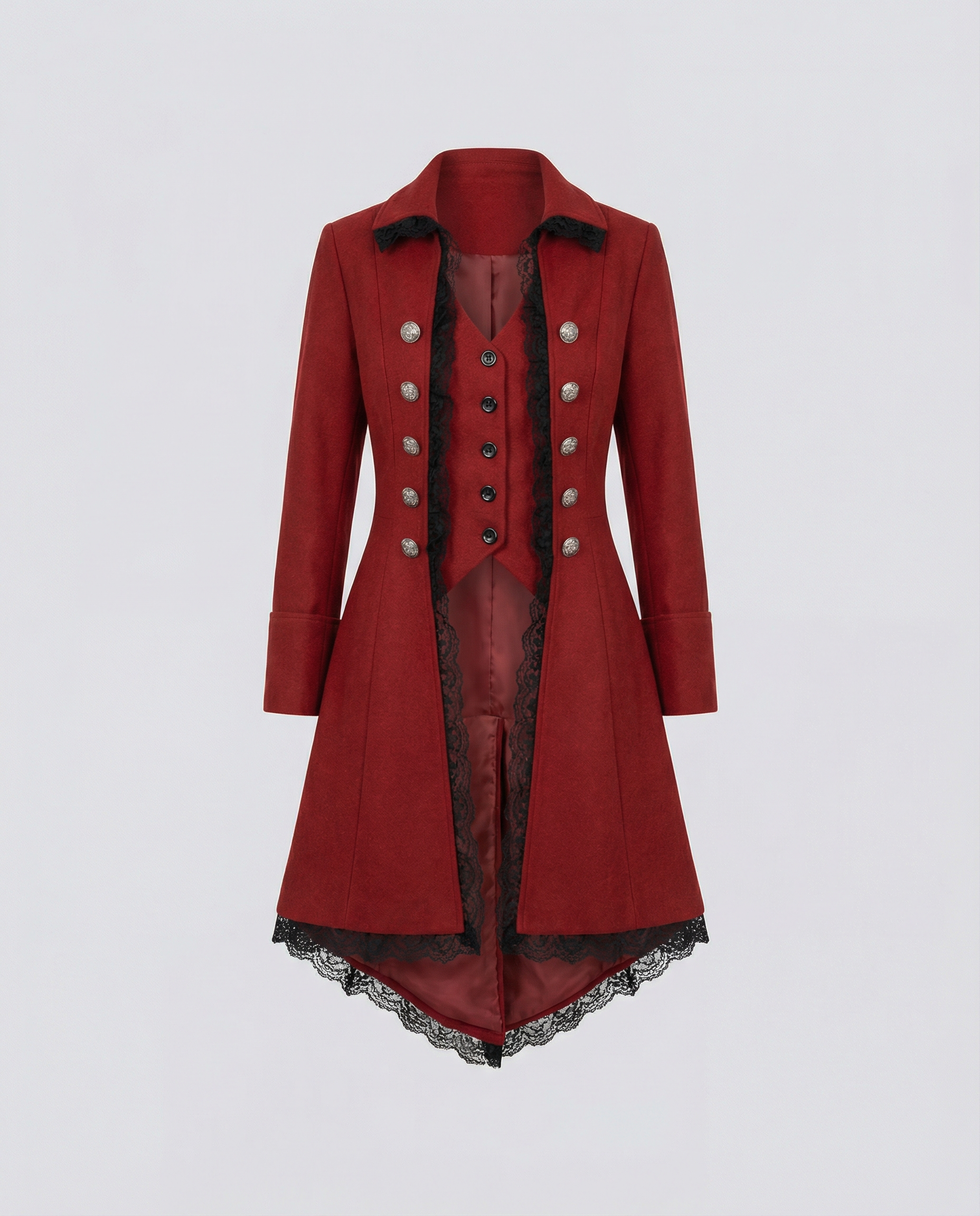Historical women's hooded coat-https://detail.1688.com/offer/587631646700.html-Calm Wears-Red-S-Calm Wears