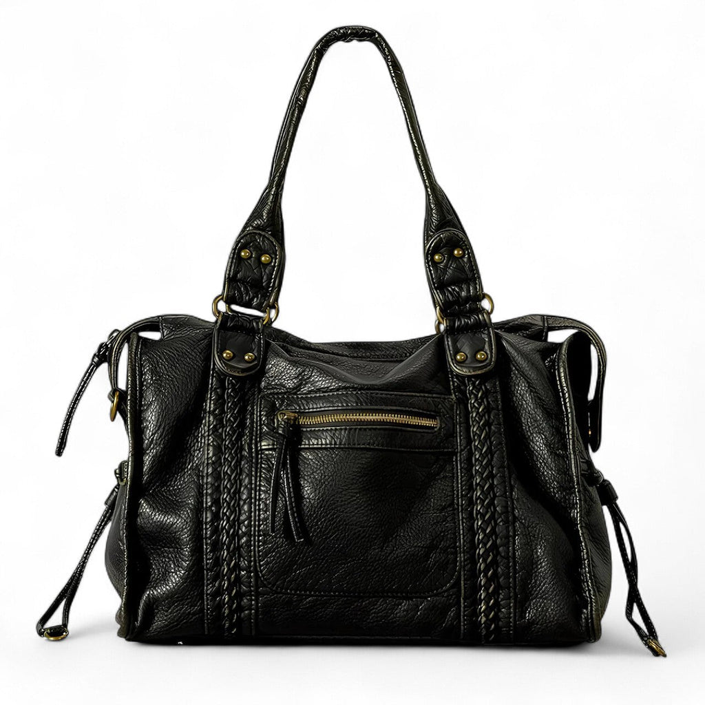 Handbag for School Shoulder Strap in Rigid Leather-dione couture20260421-Calm Wears-Black-Calm Wears