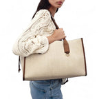 Elegant Canvas Tote Handbag-dione couture20260420-Calm Wears-Beige-Calm Wears