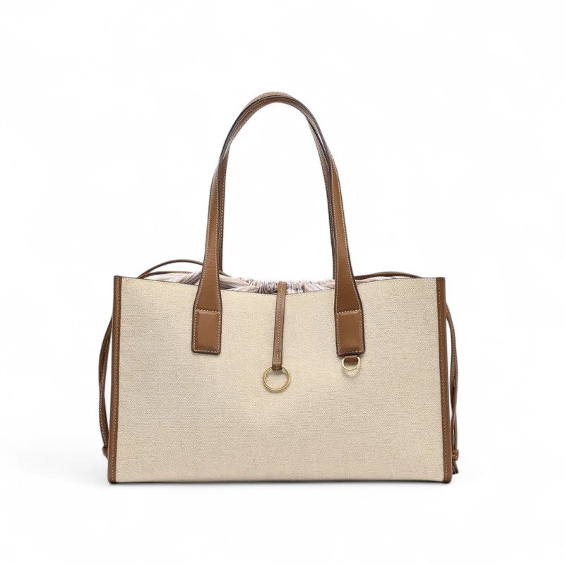Elegant Canvas Tote Handbag-dione couture20260420-Calm Wears-Beige-Calm Wears