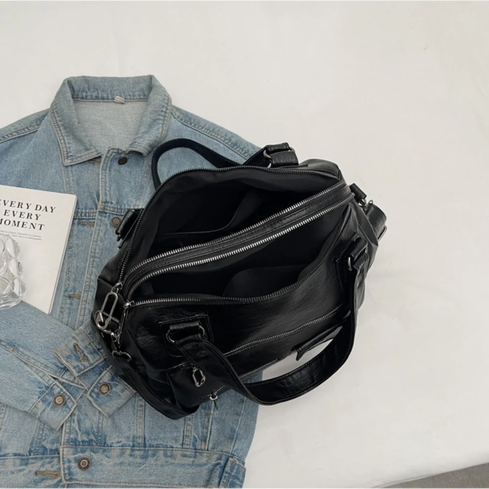Handtas Schouder Leer Grote Capaciteit-dione couture20260421-Calm Wears-Black-Calm Wears