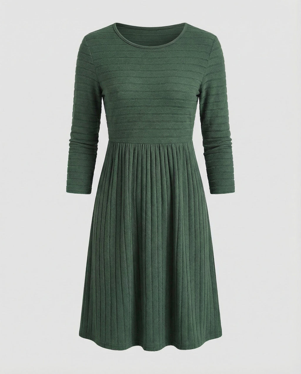 Knit dress Long sleeves Women-https://detail.1688.com/offer/858922311698.html-Calm Wears-Green-S-Calm Wears