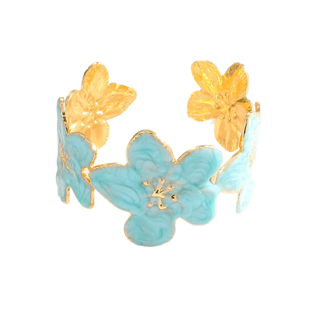 Ladies' bangle with floral motifs Calm Wears-https://detail.1688.com/offer/1055941439300.html-Calm Wears-Black-Calm Wears