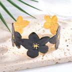 Ladies' bangle with floral motifs Calm Wears-https://detail.1688.com/offer/1055941439300.html-Calm Wears-Black-Calm Wears
