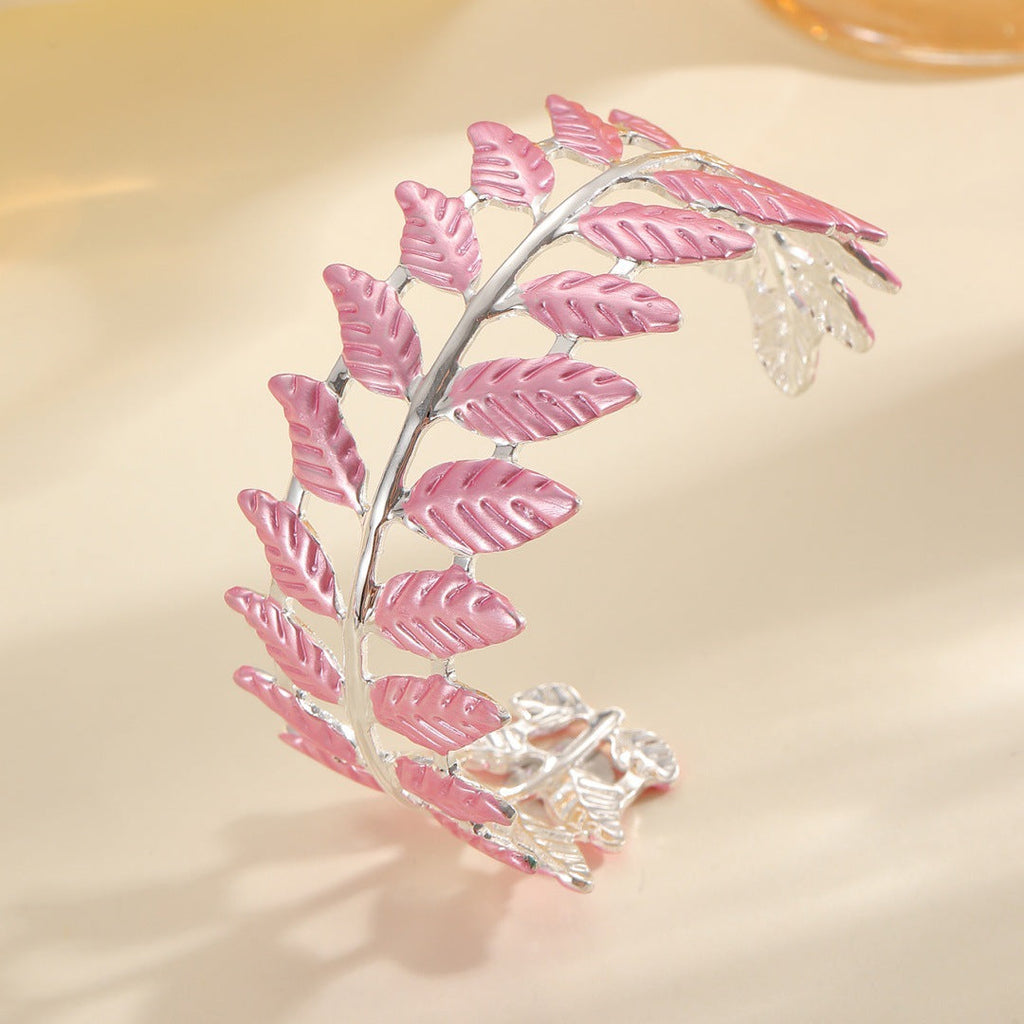 Ladies bracelet in elegant leaf design Calm Wears-https://detail.1688.com/offer/963955012371.html-Calm Wears-Style 5-Calm Wears