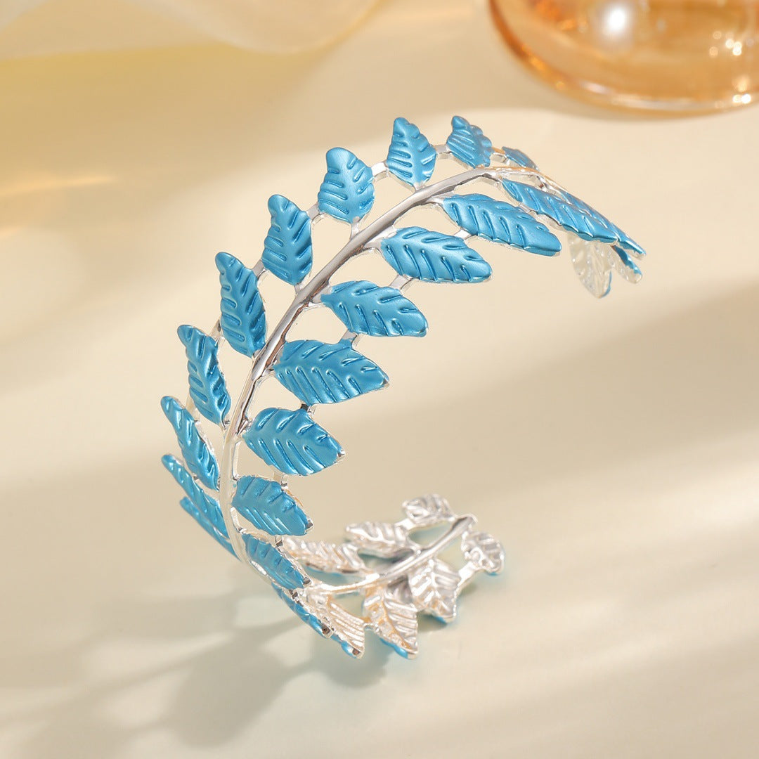 Ladies bracelet in elegant leaf design Calm Wears-https://detail.1688.com/offer/963955012371.html-Calm Wears-Style 5-Calm Wears