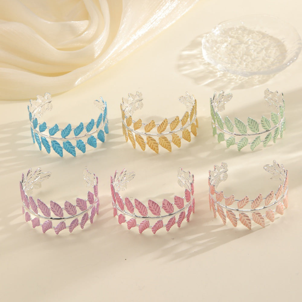 Ladies bracelet in elegant leaf design Calm Wears-https://detail.1688.com/offer/963955012371.html-Calm Wears-Style 5-Calm Wears