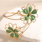 Ladies bracelet with artistic flower design Calm Wears-https://detail.1688.com/offer/1051505835518.html-Calm Wears-Lilac-Calm Wears