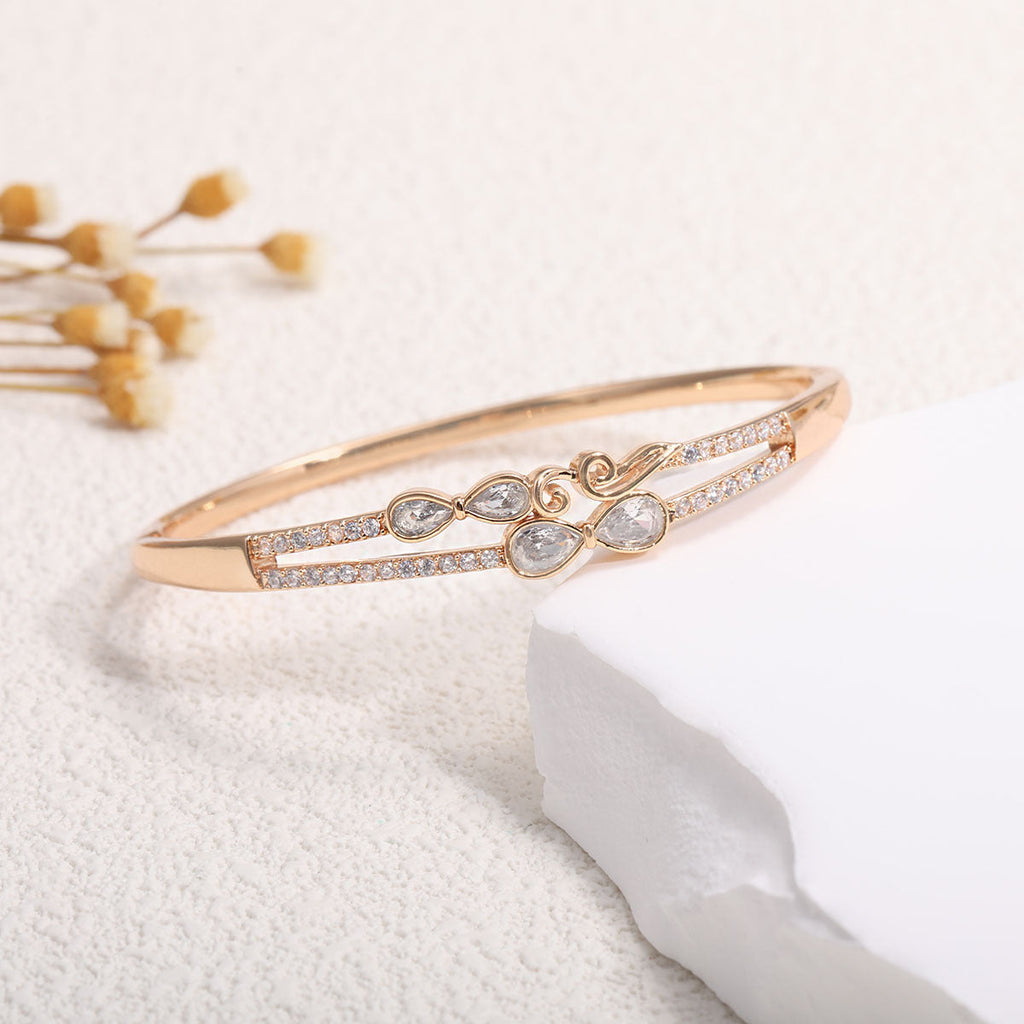 Ladies bracelet with elaborate infinity symbol and sparkling zirconia Calm Wears-https://detail.1688.com/offer/918155870352.html-Calm Wears-Gold-Calm Wears