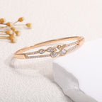 Ladies bracelet with elaborate infinity symbol and sparkling zirconia Calm Wears-https://detail.1688.com/offer/918155870352.html-Calm Wears-Gold-Calm Wears