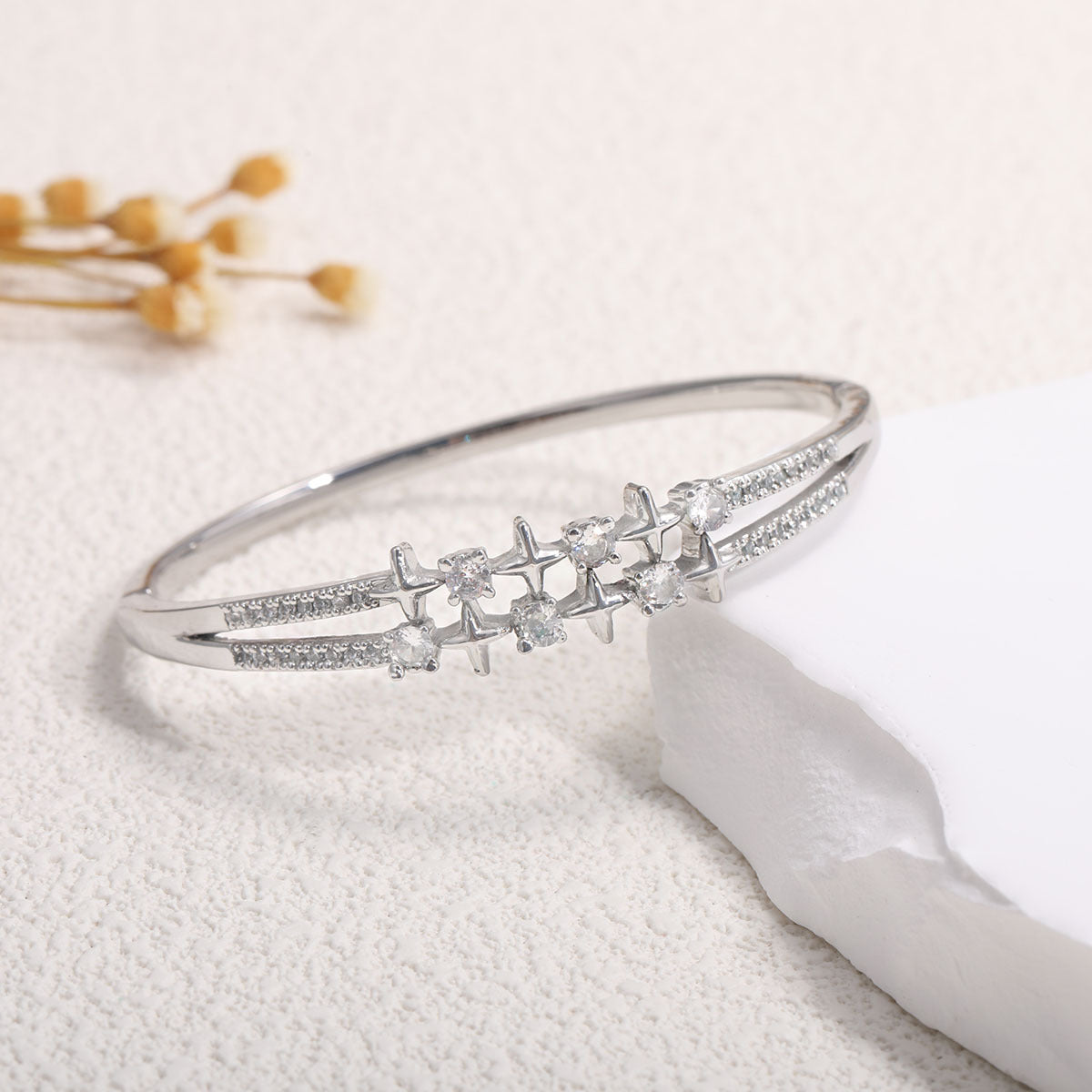 Ladies bracelet with elaborate infinity symbol and sparkling zirconia Calm Wears-https://detail.1688.com/offer/918155870352.html-Calm Wears-Gold-Calm Wears