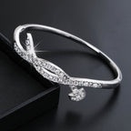 Ladies bracelet with elaborate infinity symbol and sparkling zirconia Calm Wears-https://detail.1688.com/offer/918155870352.html-Calm Wears-Gold-Calm Wears