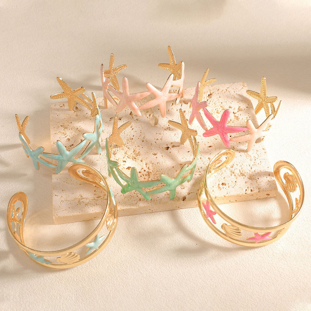 Ladies bracelet with intricate starfish design Calm Wears-https://detail.1688.com/offer/1045429218926.html-Calm Wears-Style 5-Calm Wears