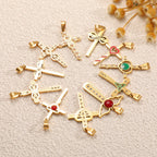 Ladies cross pendant with heart-shaped design and sparkling accents Calm Wears-https://detail.1688.com/offer/981846232355.html-Calm Wears-Style 10-Calm Wears