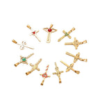 Ladies cross pendant with heart-shaped design and sparkling accents Calm Wears-https://detail.1688.com/offer/981846232355.html-Calm Wears-Style 10-Calm Wears