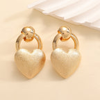 Ladies earrings in elegant heart design Calm Wears-https://detail.1688.com/offer/993035321612.html-Calm Wears-Gold-Calm Wears