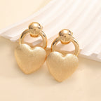 Ladies earrings in elegant heart design Calm Wears-https://detail.1688.com/offer/993035321612.html-Calm Wears-Gold-Calm Wears