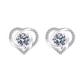 Ladies earrings in elegant heart design with shimmering zirconia Calm Wears-https://detail.1688.com/offer/672191734802.html-Calm Wears-White-925-Calm Wears