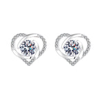 Ladies earrings in elegant heart design with shimmering zirconia Calm Wears-https://detail.1688.com/offer/672191734802.html-Calm Wears-White-925-Calm Wears
