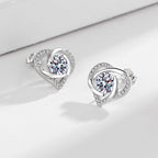 Ladies earrings in elegant heart design with shimmering zirconia Calm Wears-https://detail.1688.com/offer/672191734802.html-Calm Wears-White-925-Calm Wears
