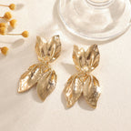 Ladies earrings in elegant leaf design Calm Wears-https://detail.1688.com/offer/963159850239.html-Calm Wears-Gold-Calm Wears