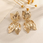Ladies earrings in elegant leaf design Calm Wears-https://detail.1688.com/offer/963159850239.html-Calm Wears-Gold-Calm Wears