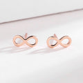 Ladies earrings in infinity design made of high-quality material Calm Wears-https://detail.1688.com/offer/662699795366.html-Calm Wears-Rose gold-925-Calm Wears